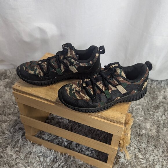 New Balance Playgruv V1 Bungee Running Shoe Black/Team Forest Green/Bison Size 2 - Picture 2 of 13